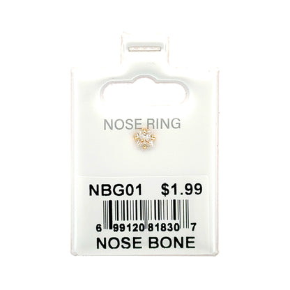 Stainless Steel Nose Ring - Bone #01