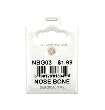 Stainless Steel Nose Ring - Bone #03
