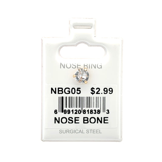Stainless Steel Nose Ring - Bone #05