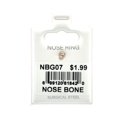Stainless Steel Nose Ring - Bone #07