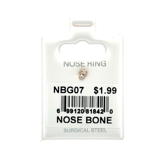 Stainless Steel Nose Ring - Bone #07