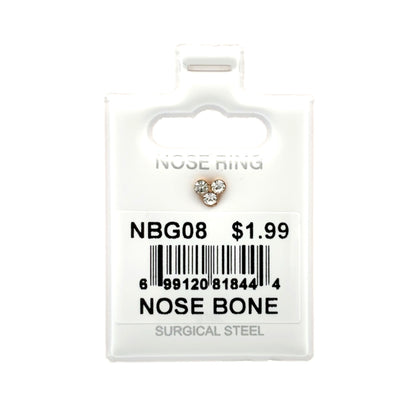 Stainless Steel Nose Ring - Bone #08