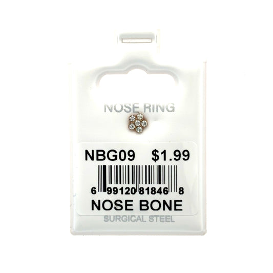 Stainless Steel Nose Ring - Bone #09