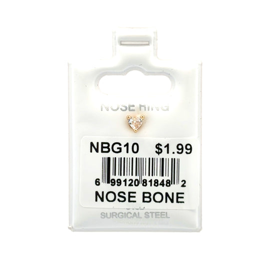 Stainless Steel Nose Ring - Bone #10