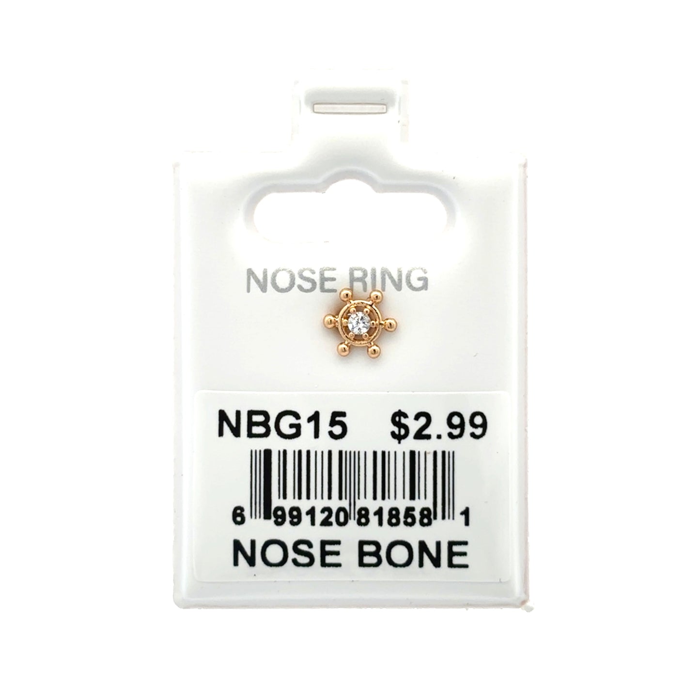 Stainless Steel Nose Ring - Bone #15