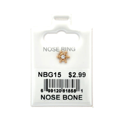 Stainless Steel Nose Ring - Bone #15