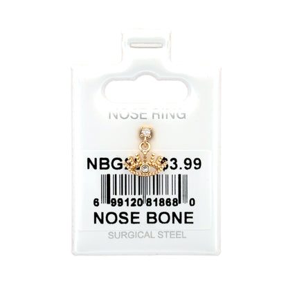 Stainless Steel Nose Ring - Bone #20