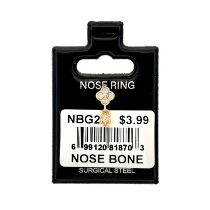 Stainless Steel Nose Ring - Bone #21