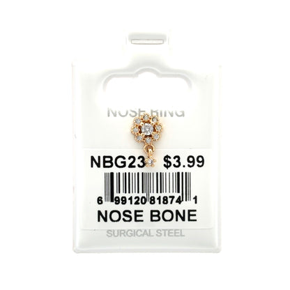 Stainless Steel Nose Ring - Bone #23