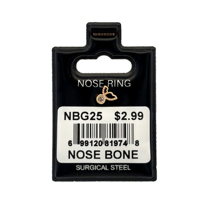 Stainless Steel Nose Ring - Bone #25