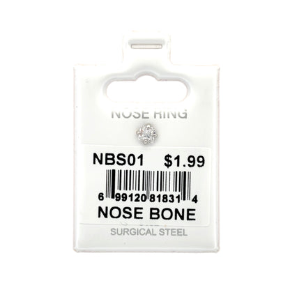 Stainless Steel Nose Ring - Bone #01