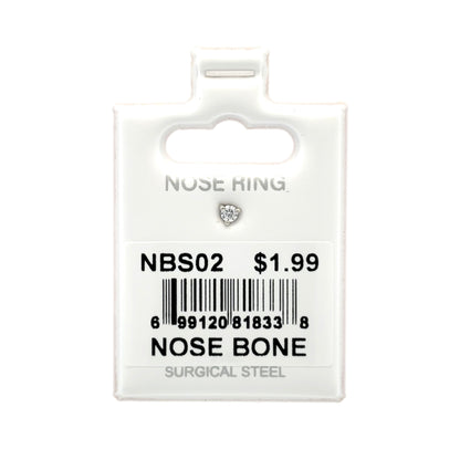 Stainless Steel Nose Ring - Bone #02