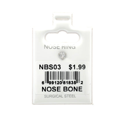 Stainless Steel Nose Ring - Bone #03