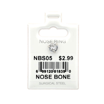 Stainless Steel Nose Ring - Bone #05