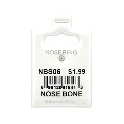 Stainless Steel Nose Ring - Bone #06