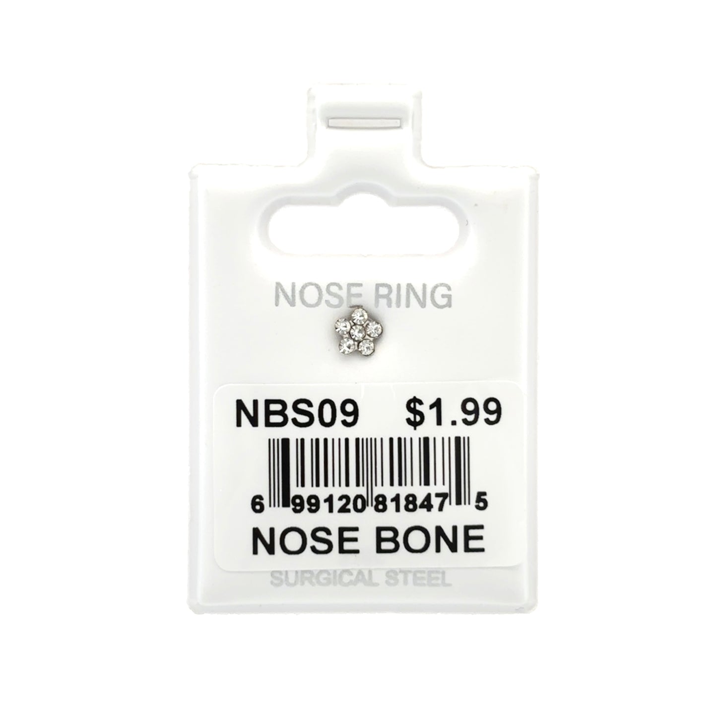 Stainless Steel Nose Ring - Bone #09