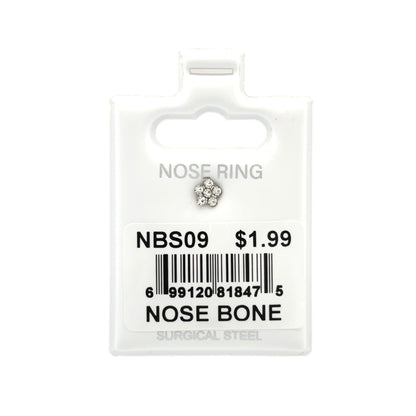 Stainless Steel Nose Ring - Bone #09