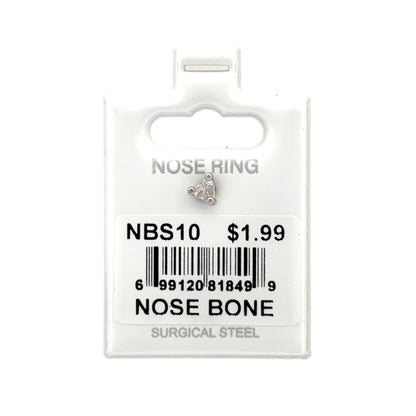Stainless Steel Nose Ring - Bone #10