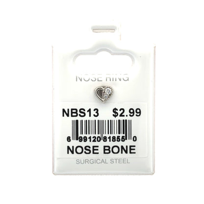 Stainless Steel Nose Ring - Bone #13