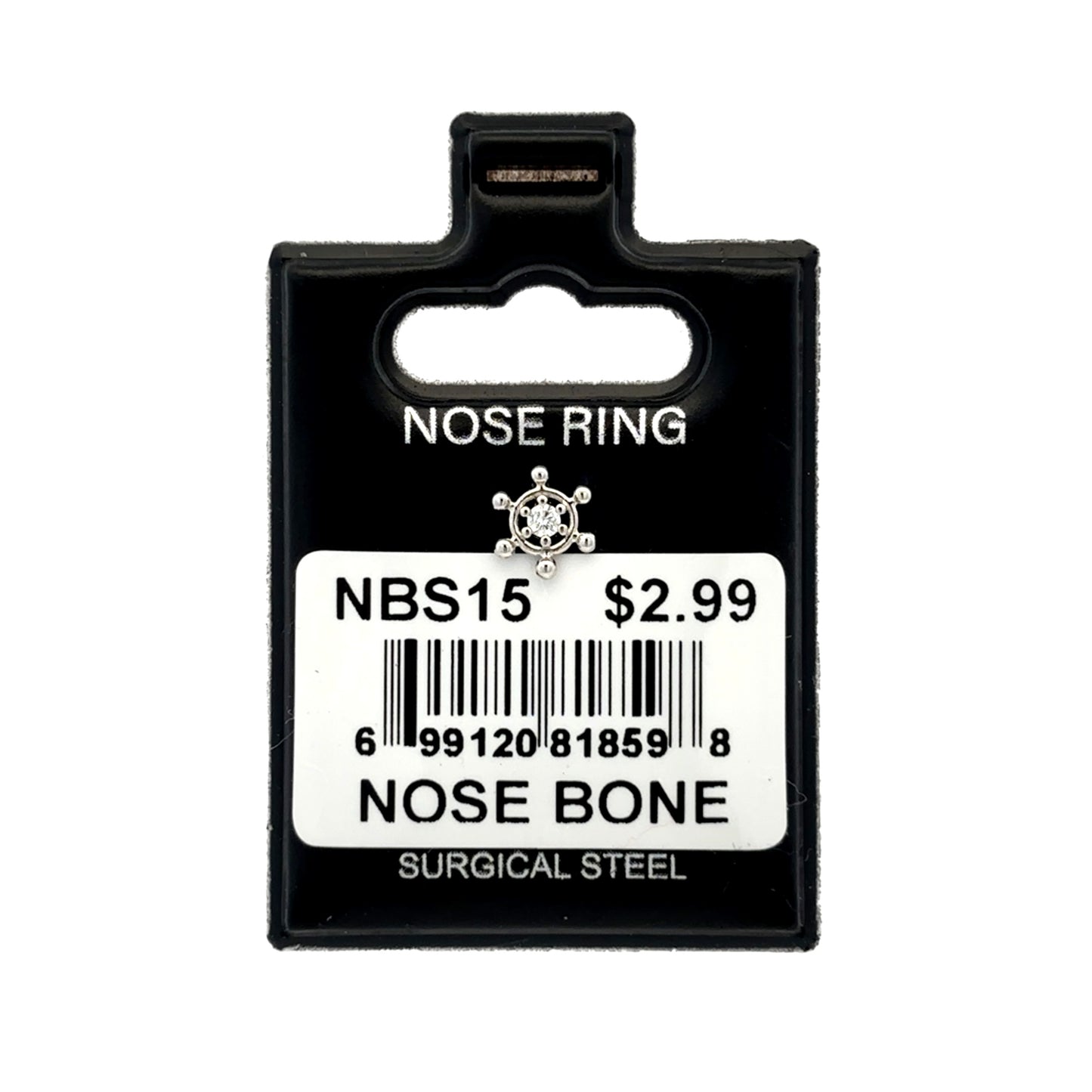 Stainless Steel Nose Ring - Bone #15