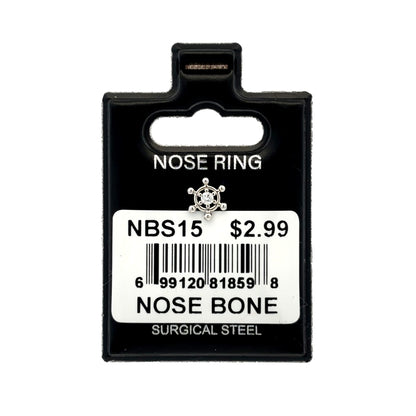 Stainless Steel Nose Ring - Bone #15