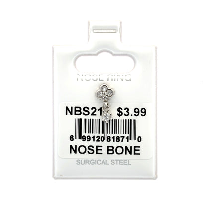 Stainless Steel Nose Ring - Bone #21