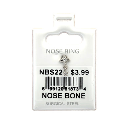 Stainless Steel Nose Ring - Bone #22