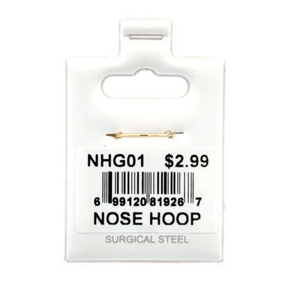 Stainless Steel Nose Ring - Hoop #01