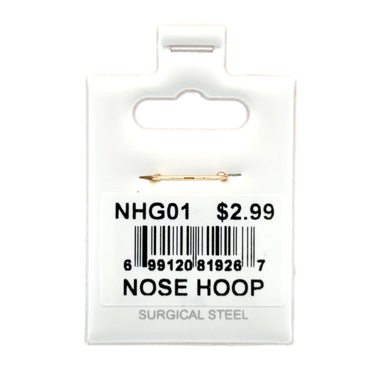 Stainless Steel Nose Ring - Hoop #01