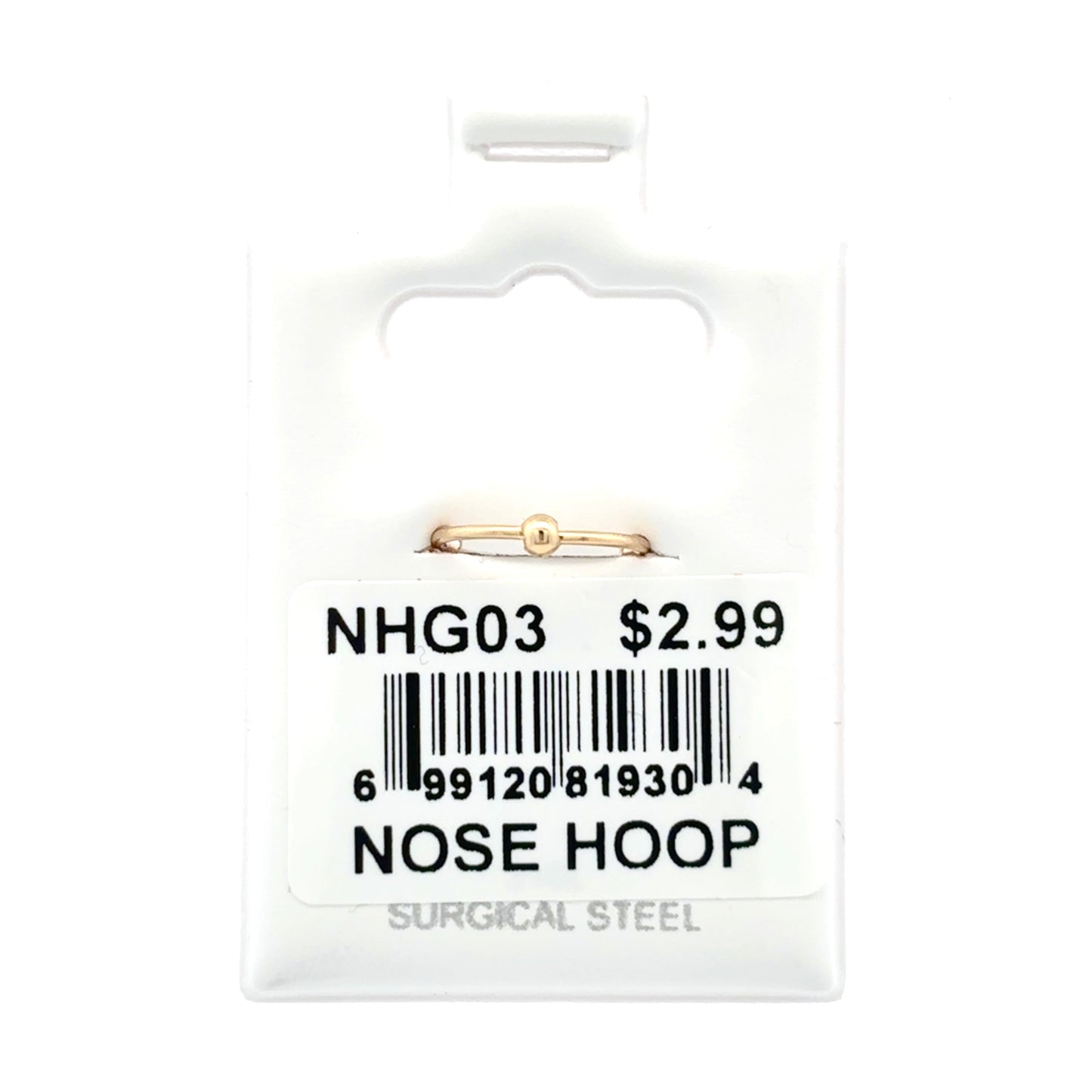 Stainless Steel Nose Ring - Hoop #03