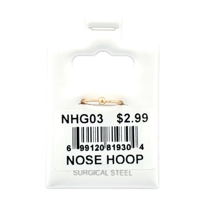 Stainless Steel Nose Ring - Hoop #03