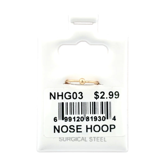 Stainless Steel Nose Ring - Hoop #03