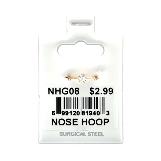 Stainless Steel Nose Ring - Hoop #08