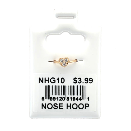 Stainless Steel Nose Ring - Hoop #10