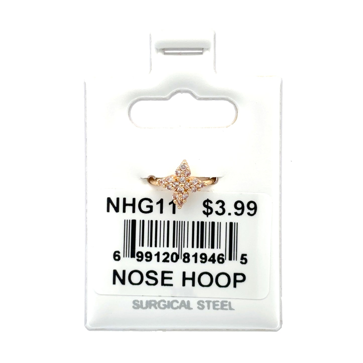 Stainless Steel Nose Ring - Hoop #11