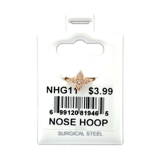 Stainless Steel Nose Ring - Hoop #11