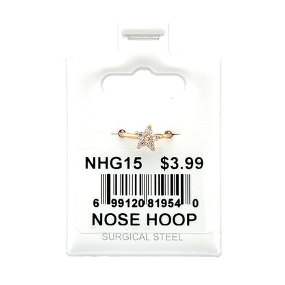 Stainless Steel Nose Ring - Hoop #15