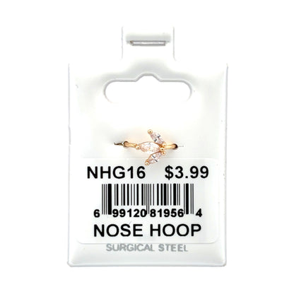 Stainless Steel Nose Ring - Hoop #16