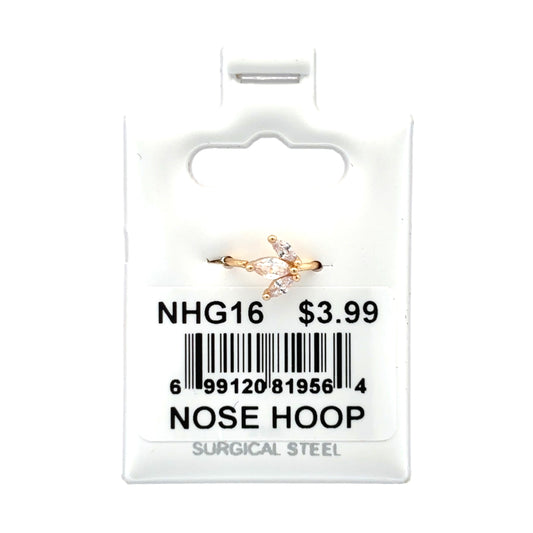 Stainless Steel Nose Ring - Hoop #16