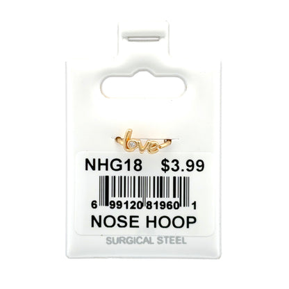 Stainless Steel Nose Ring - Hoop #18