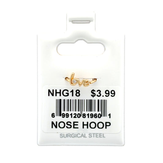 Stainless Steel Nose Ring - Hoop #18