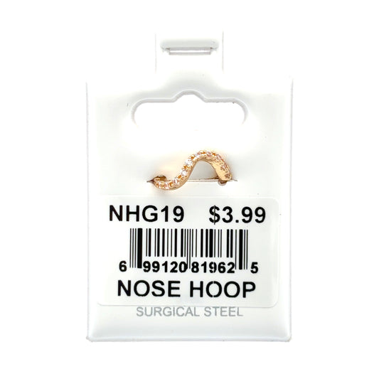 Stainless Steel Nose Ring - Hoop #19