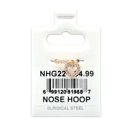 Stainless Steel Nose Ring - Hoop #22