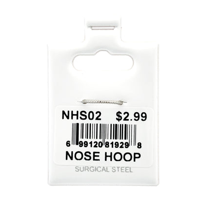 Stainless Steel Nose Ring - Hoop #02