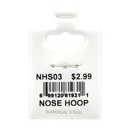 Stainless Steel Nose Ring - Hoop #03