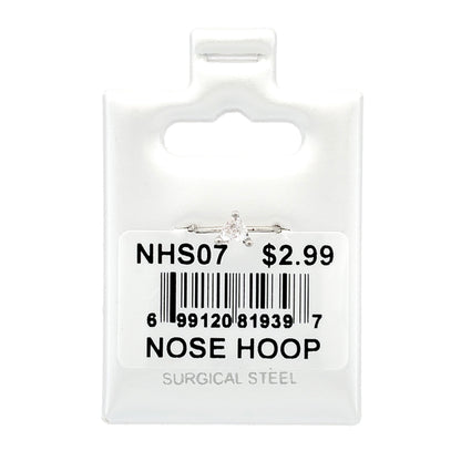 Stainless Steel Nose Ring - Hoop #07