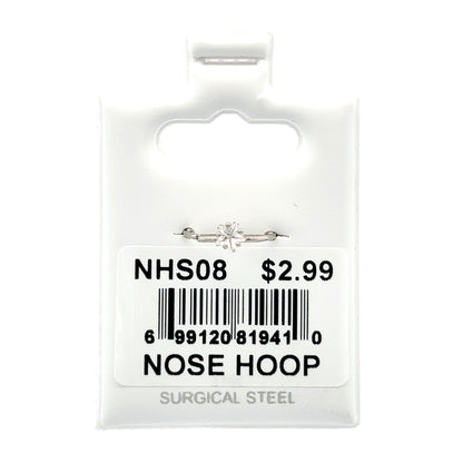 Stainless Steel Nose Ring - Hoop #08