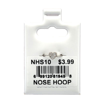 Stainless Steel Nose Ring - Hoop #10