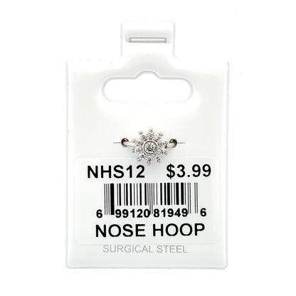 Stainless Steel Nose Ring - Hoop #12