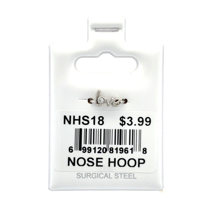 Stainless Steel Nose Ring - Hoop #18